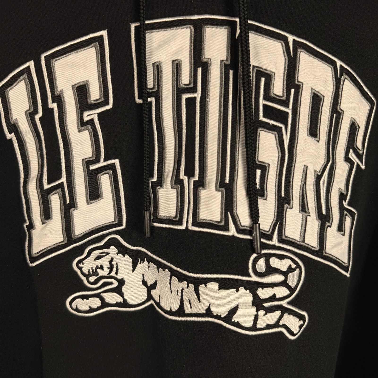 Le TIGRE Le Tigre Digby Pullover Men's XXL Black Hoodie Sweatshirt Size US XXL / EU 58 / 5 - 4 Thumbnail