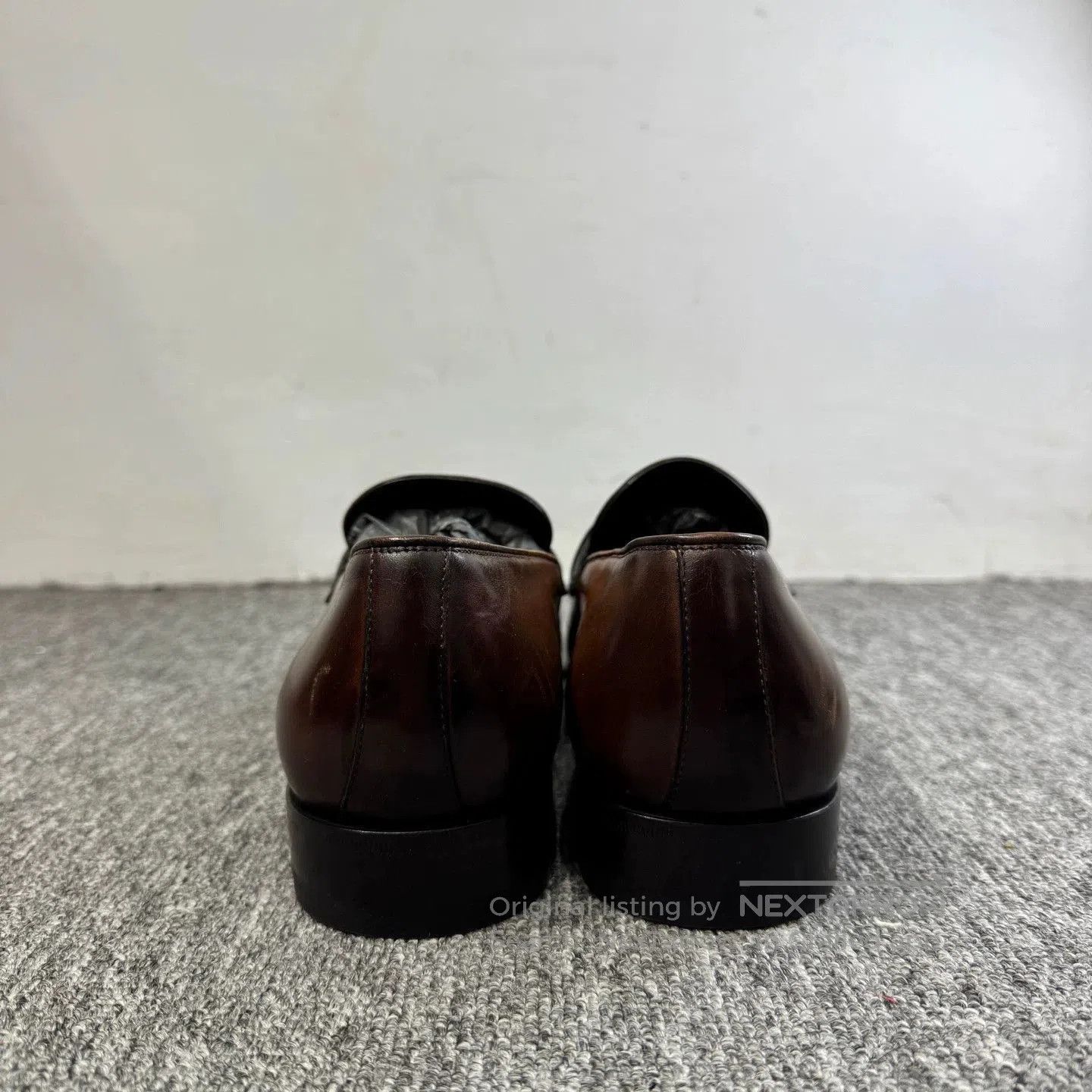 Tom Ford Brown Leather Loafers with Braided Detail. Size US 7.5 / EU 40-41 - 3 Thumbnail