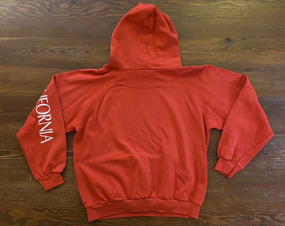Hanes Vintage 80’s San Francisco Cali Red Raglan Hoodie Sweatshirt Size US S / EU 44-46 / 1 - 18 Thumbnail