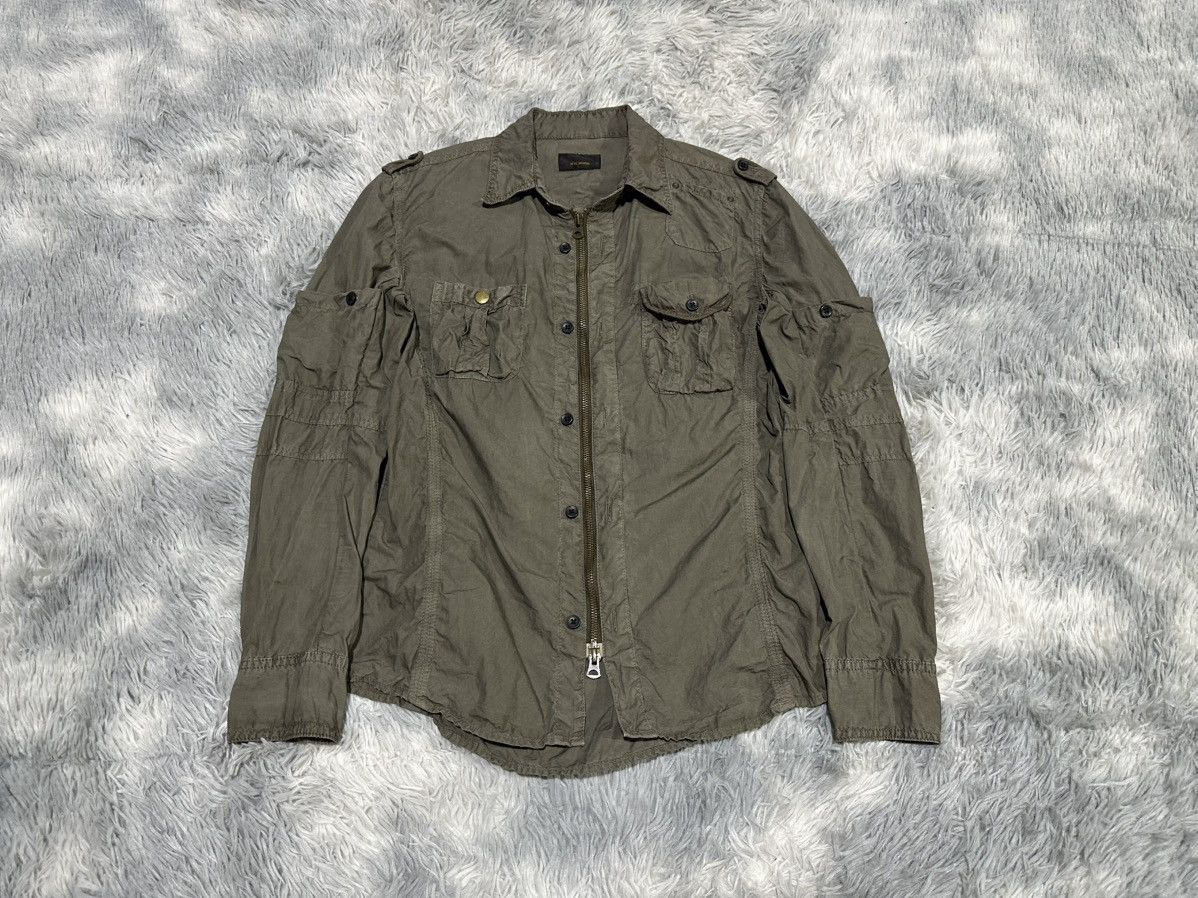 Issey Miyake 🔥Y2K Tete Homme Zipper Shirt Wrinkled Jacket Gimmick Pocket Size US M / EU 48-50 / 2 - 2 Thumbnail