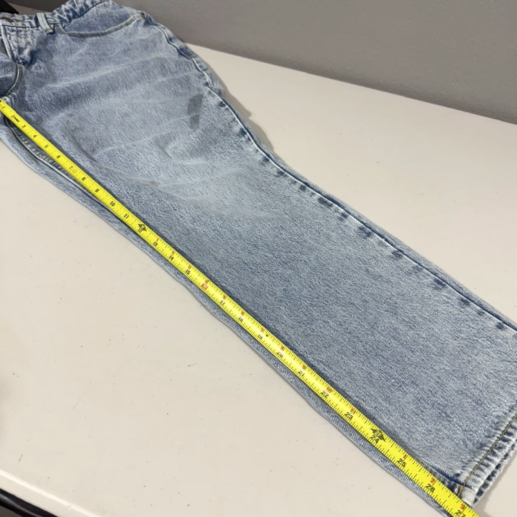 Good American Good American Jeans Womens 12/31 Light Blue 951 GNDU999T - Jeans, Blue, Cotton Blend, Straight, Regular, ZIP closure, Denim, 12/31, Womens, Light Wash Size 34" / US 12 / IT 48 - 3 Thumbnail