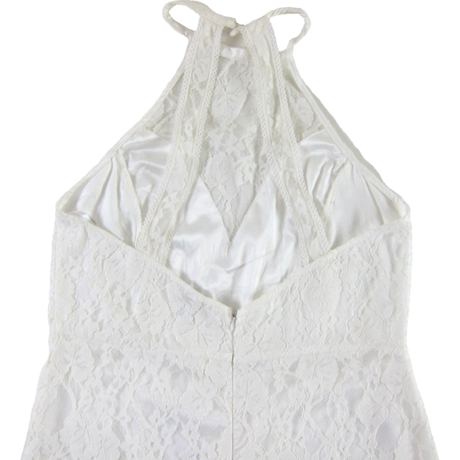 Lulus Lulus Dress NWT Ivory Lace Sleeveless Long Halter Mock Neck Wedding XL Size XL / US 12-14 / IT 48-50 - 3 Thumbnail