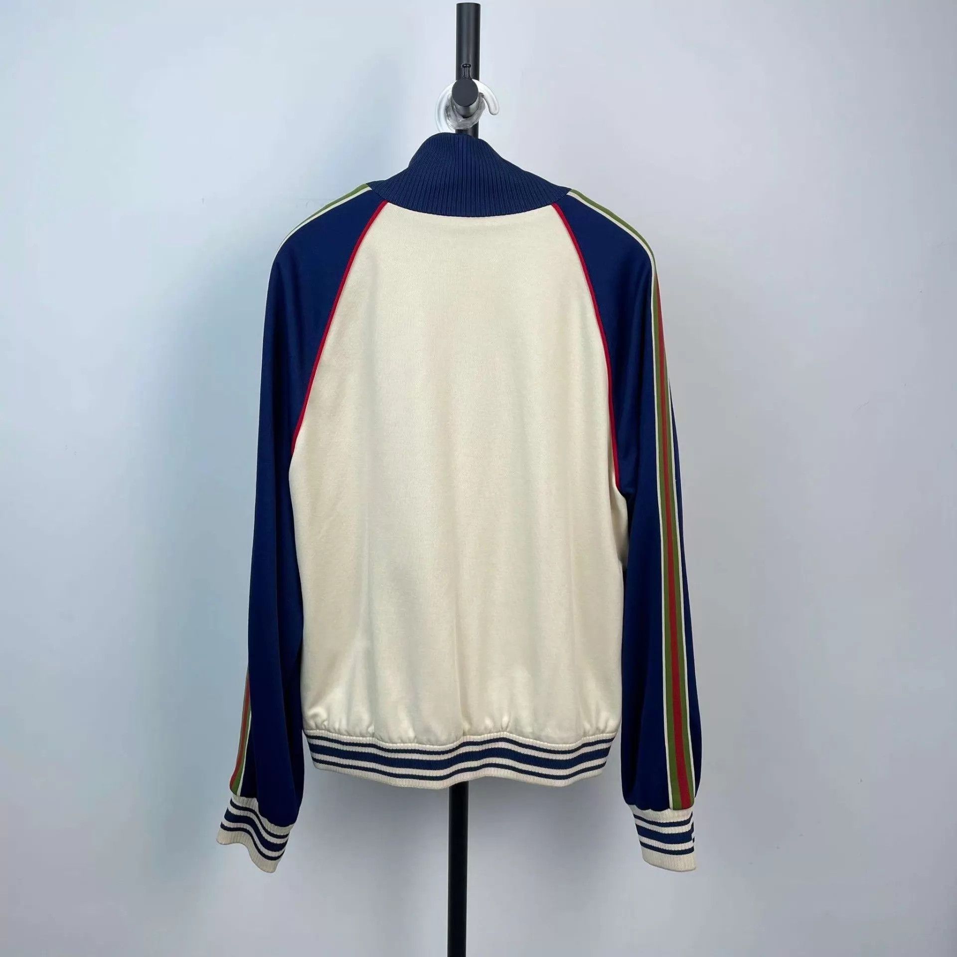 Gucci Gucci Cotton Blue White Colorblock Track Jacket 175 Size L / US 10 / IT 46 - 2 Thumbnail