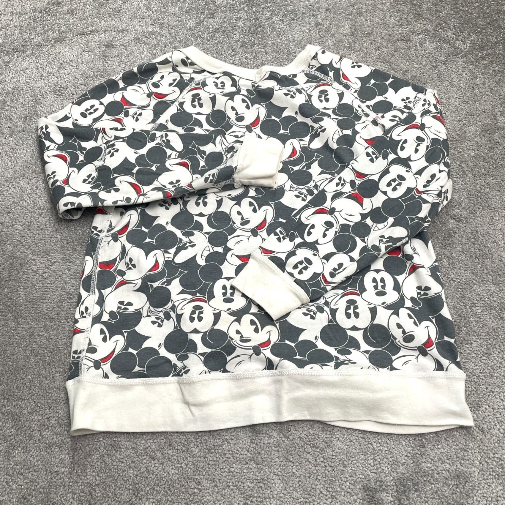 Disney Disney Mickey Mouse Reversible Sweatshirt Womens L White Graphic Pullover Size L / US 10 / IT 46 - 4 Thumbnail