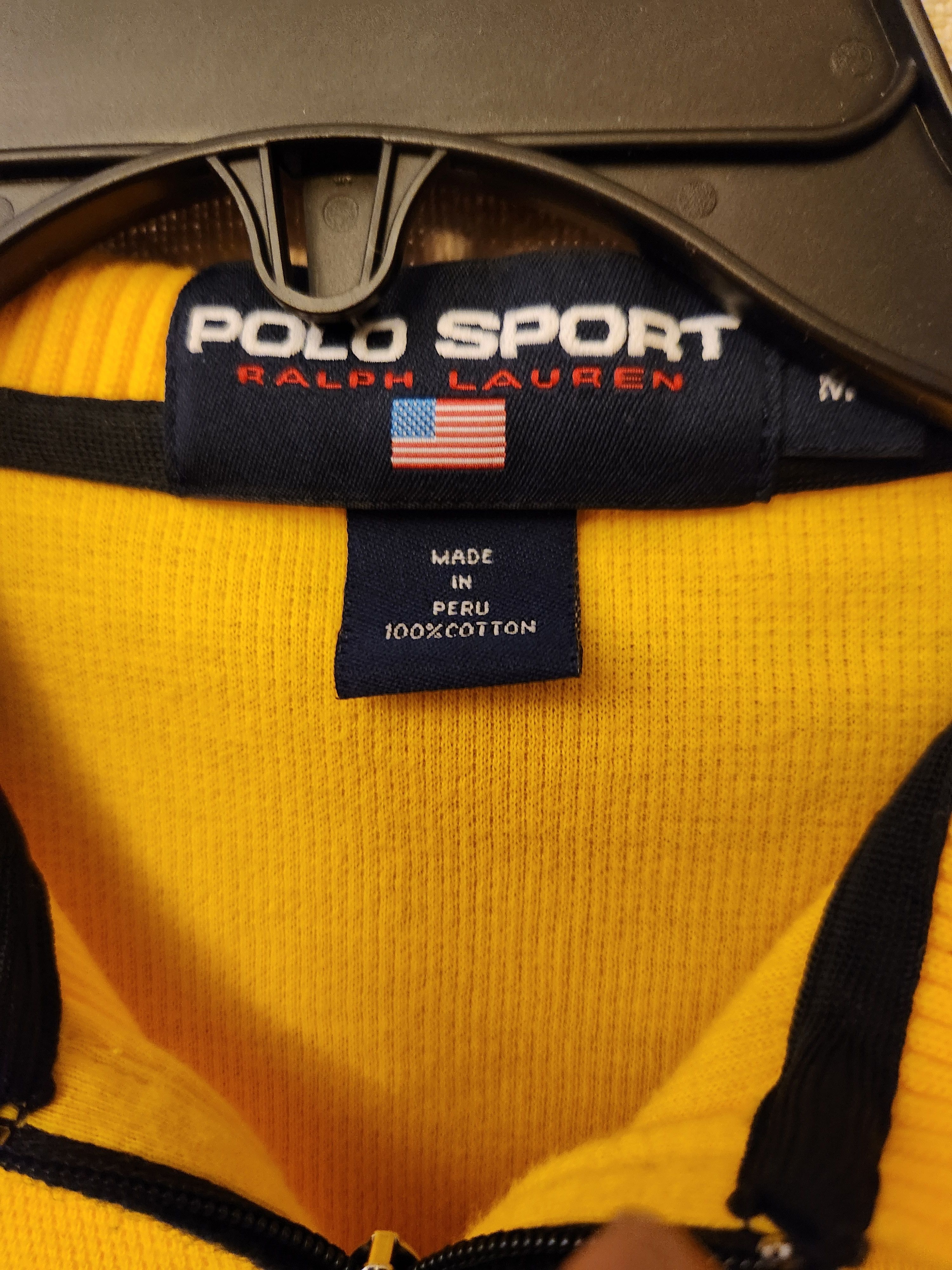 Polo Ralph Lauren Men's 100% Cotton 1/4 Zip Pullover Polo Sweater Size US M / EU 48-50 / 2 - 3 Thumbnail