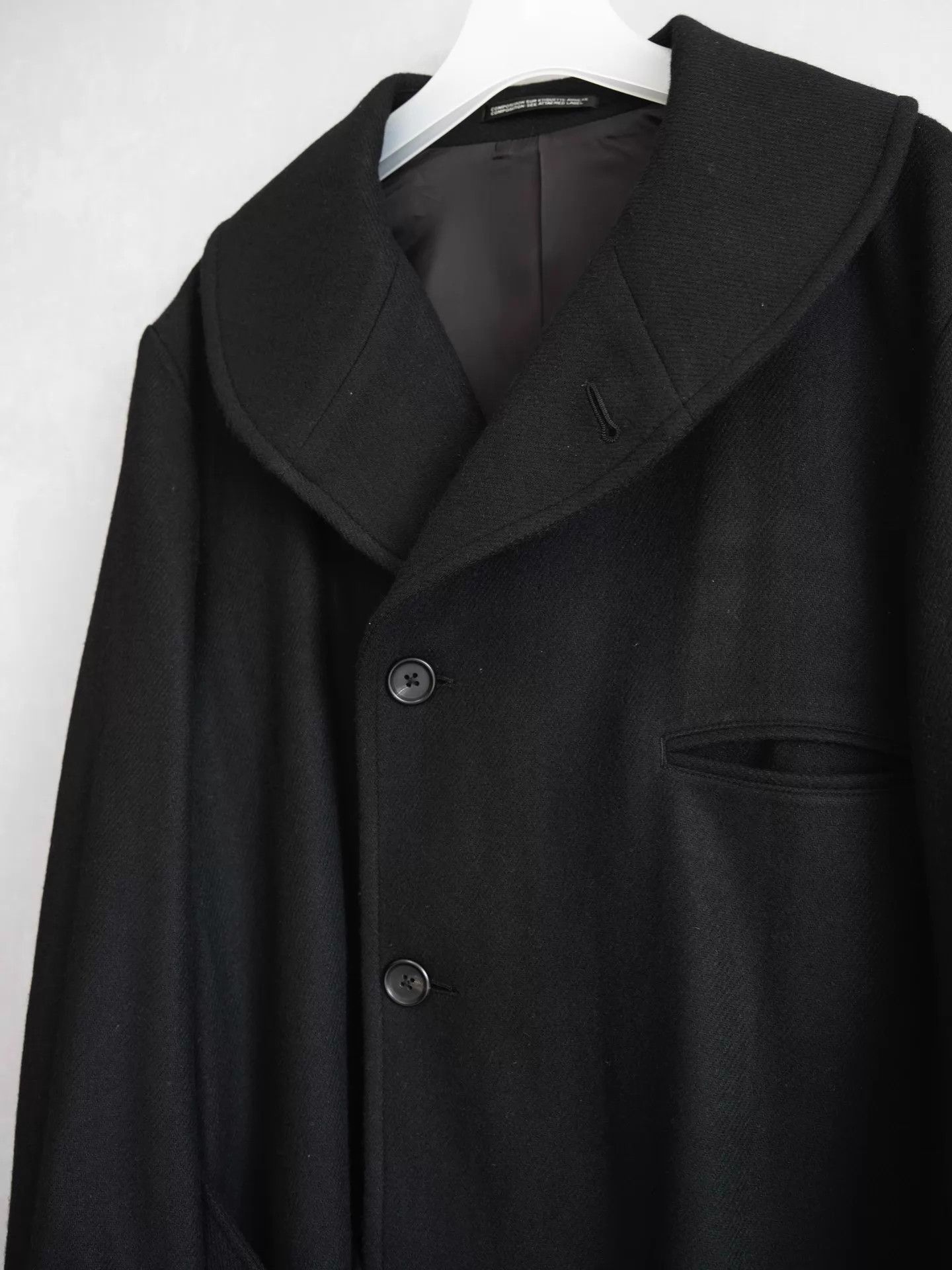 Yohji Yamamoto Yohji Yamamoto 23AW Stand Collar Waist-Tie Coat 1 Size US S / EU 44-46 / 1 - 6 Thumbnail