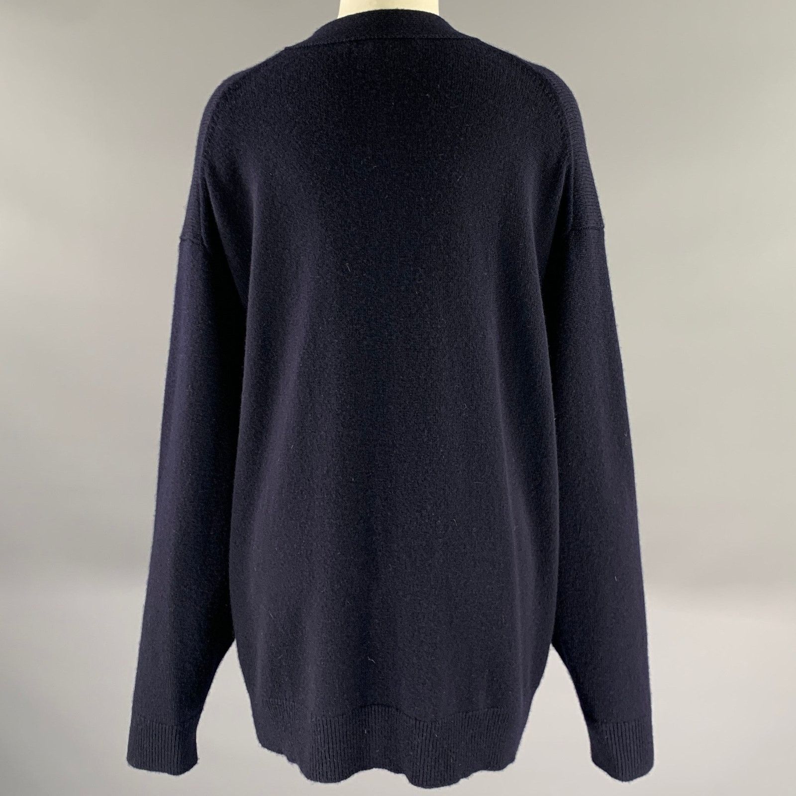 SOFIE D'HOORE SOFIE D'HOORE Size S Navy Wool Cashmere Long Cardigan Size S / US 4 / IT 40 - 4 Thumbnail