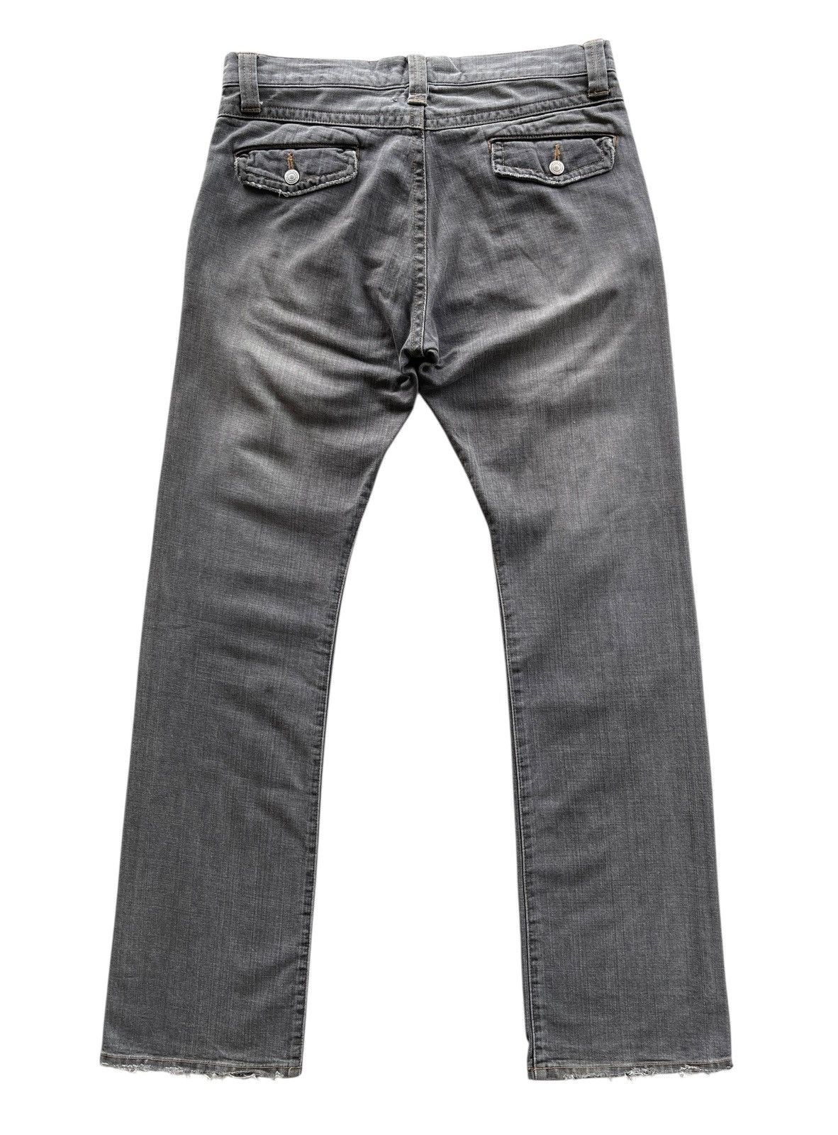 Les Deux DEUX Concept Labo Distressed Flare Grey Denim Size US 34 / EU 50 - 2 Thumbnail
