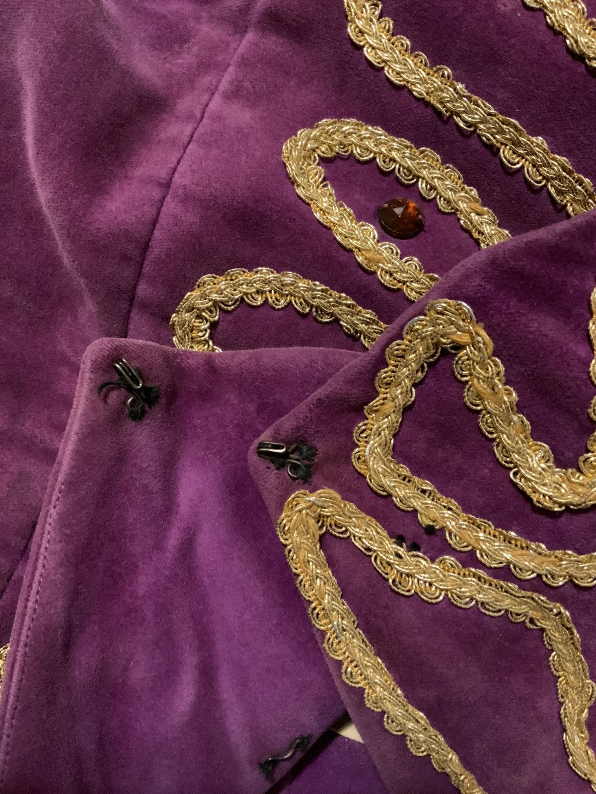 Vintage Marching Band Steampunk Purple Haze Velvet Hendrix Vest Size US M / EU 48-50 / 2 - 9 Thumbnail