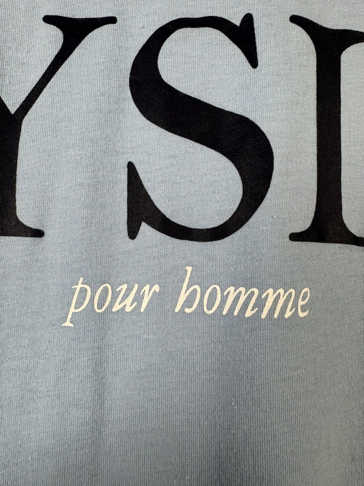 Yves Saint Laurent Yves Saint Laurent YSL Pour Homme Big logo T-shirt Size US XL / EU 56 / 4 - 10 Thumbnail