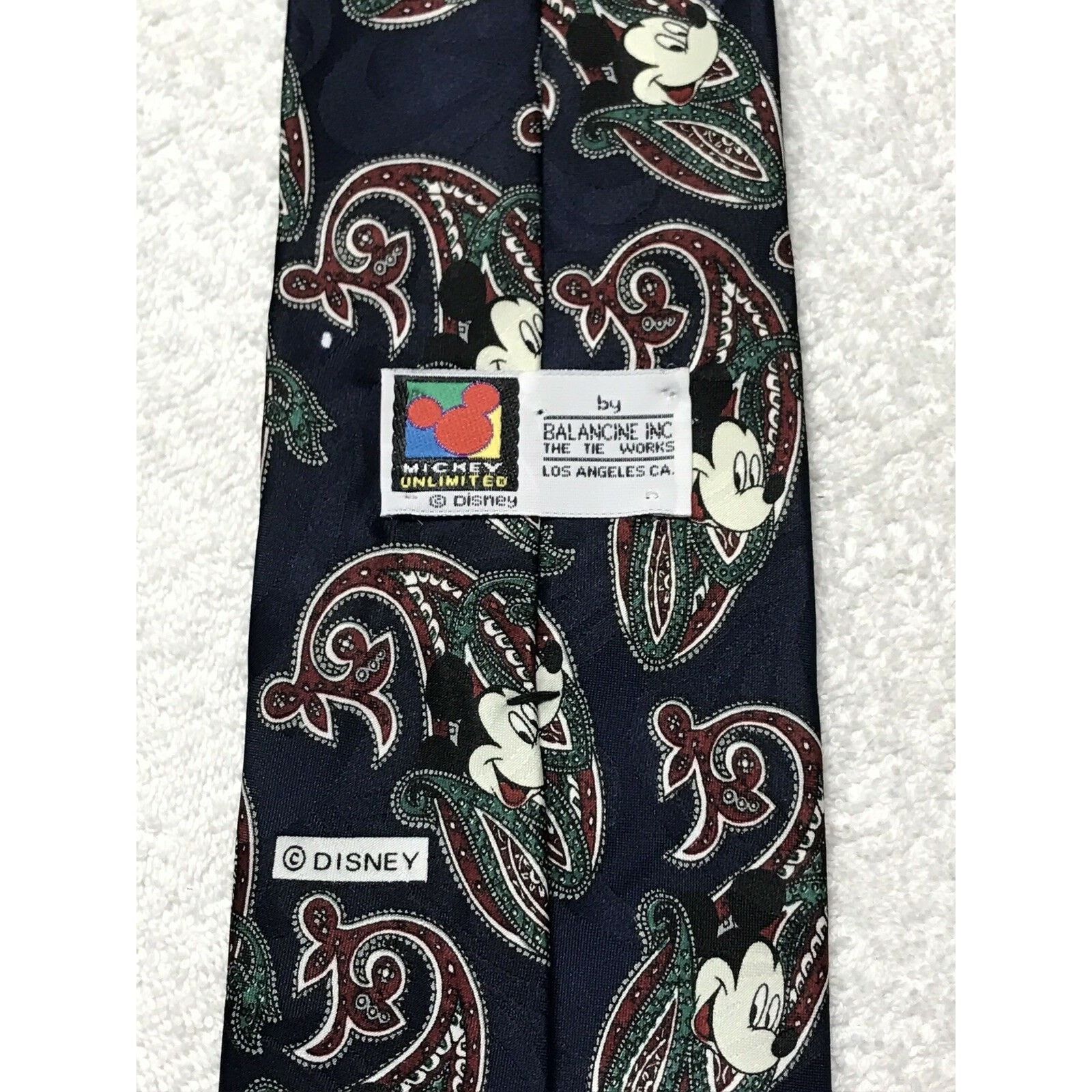Disney Disney Mickey Unlimited Blue Paisley Mickey Mouse Necktie Size ONE SIZE - 4 Thumbnail