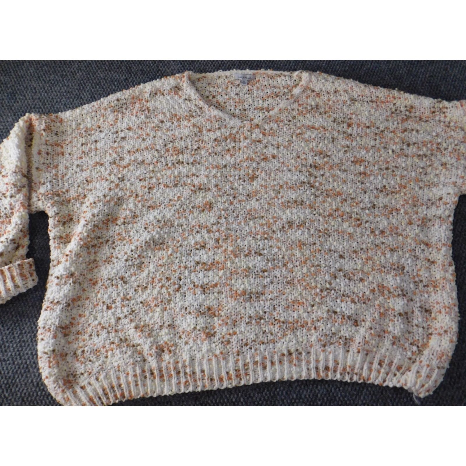 Vintage White Birch Womens Sweater XL Pullover Beige Knit Rib Long Sleeve Turtleneck Casual Autumn Winter Fall Regular Size XS-XL not applicable Size XL / US 12-14 / IT 48-50 - 4 Thumbnail