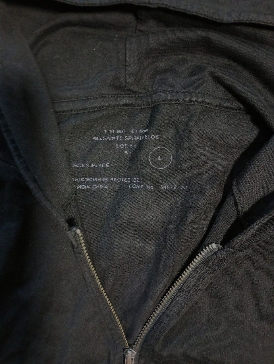 Allsaints × Japanese Brand All Saints Jack Place Hoodie Size US L / EU 52-54 / 3 - 6 Thumbnail