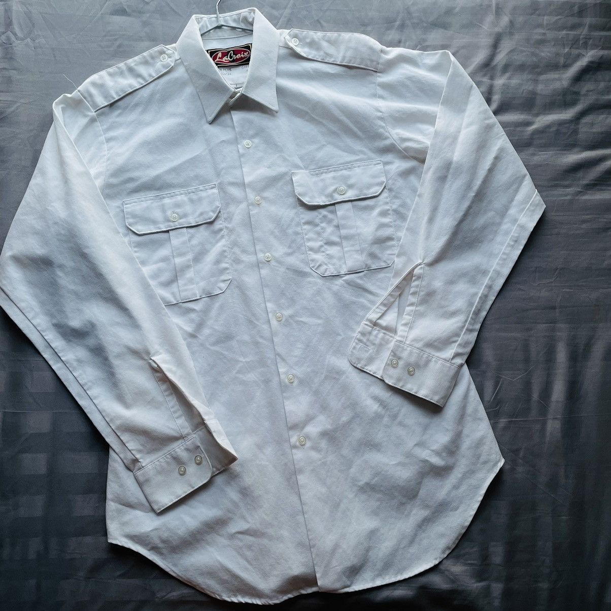 Japanese Brand × Vintage Vintage Solid Cotton Oxford Shirt Size US L / EU 52-54 / 3 - 3 Thumbnail