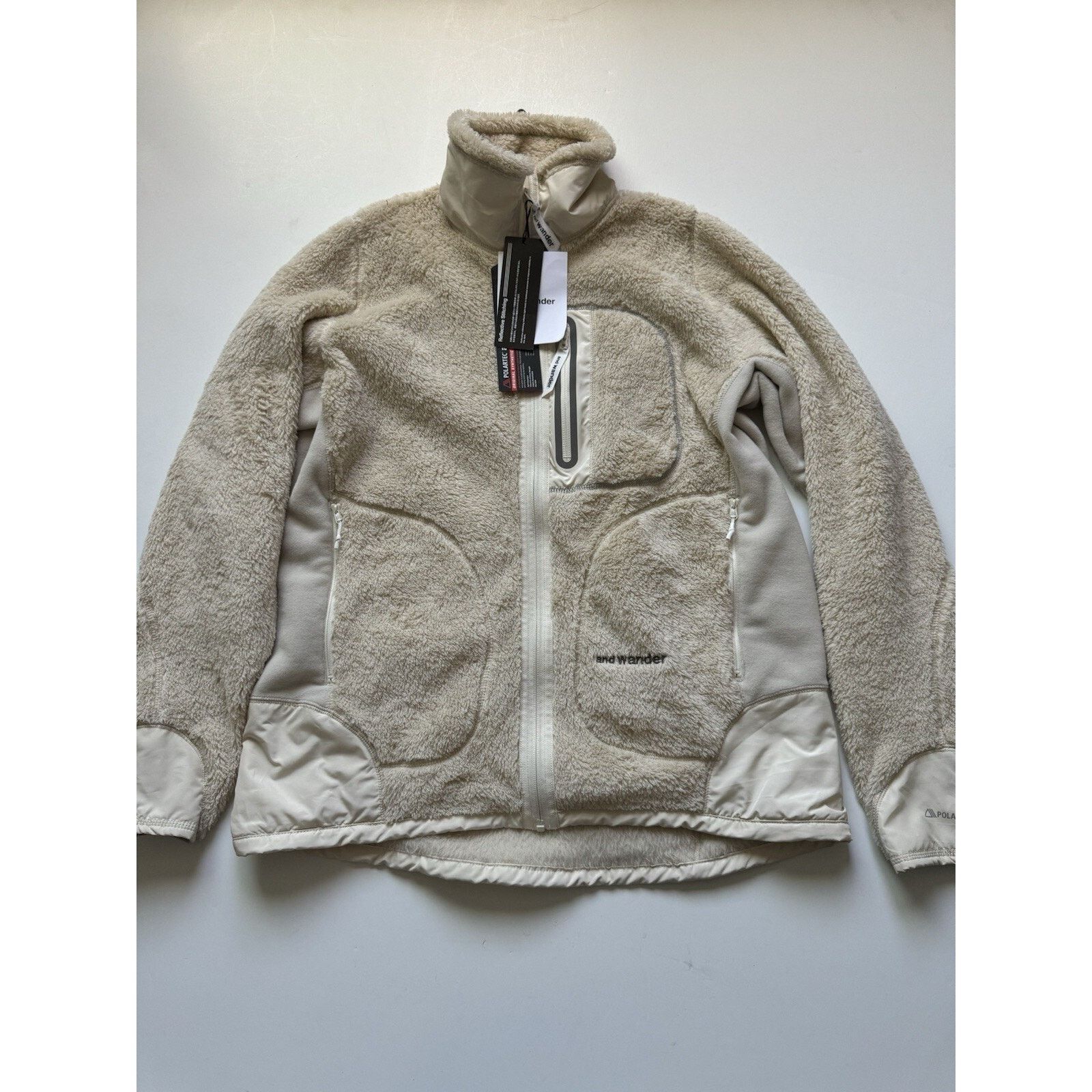 And Wander And Wander High Loft Fleece Jacket Off White XL Size L / US 10 / IT 46 - 1 Thumbnail