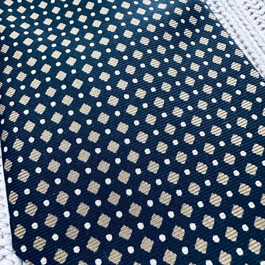 Barneys New York Barney's black with gold dot silk tie Size ONE SIZE - 2 Thumbnail