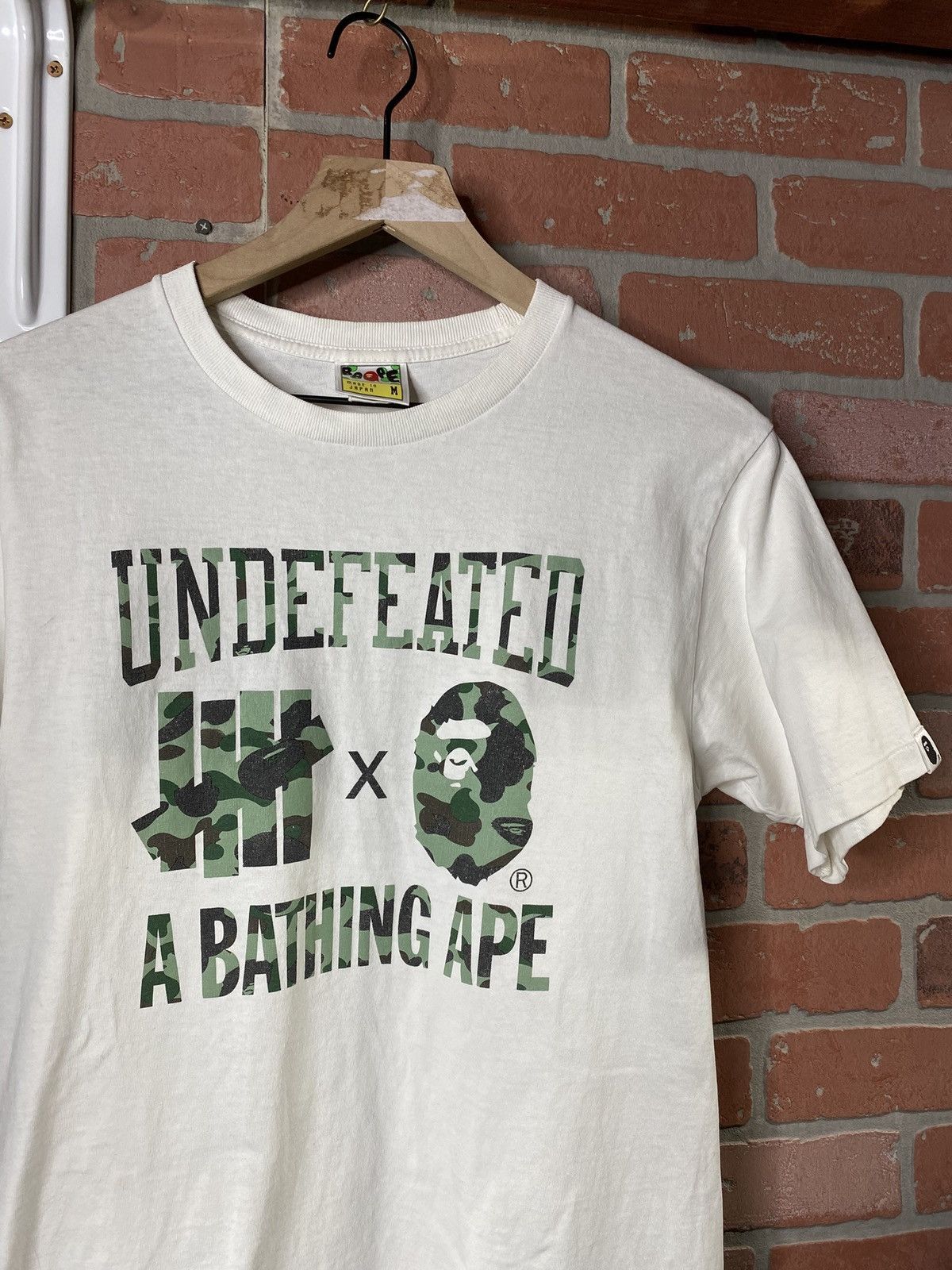 A Bathing Ape Undefeated Bape Head Camo T-Shirt Medium