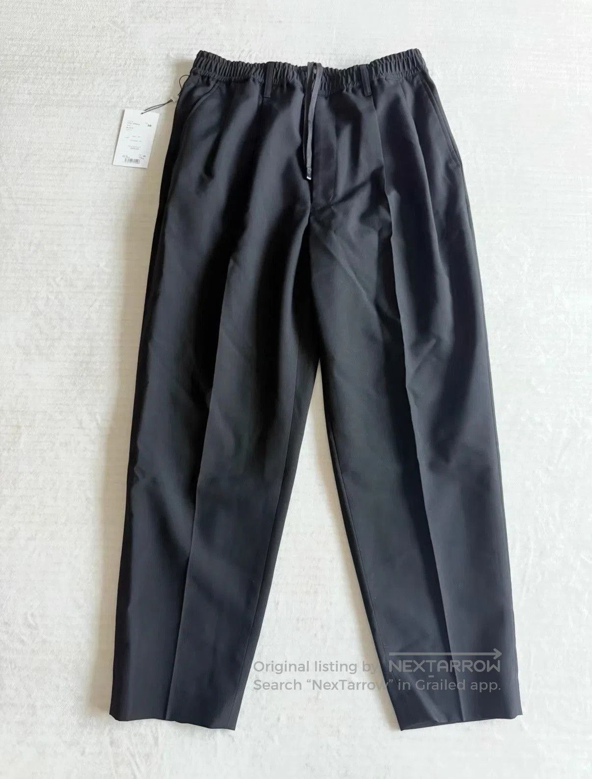 N.Hoolywood Black Casual Pants with Elastic Waist - Size 38. Size US 38 / EU 54 - 1 Thumbnail
