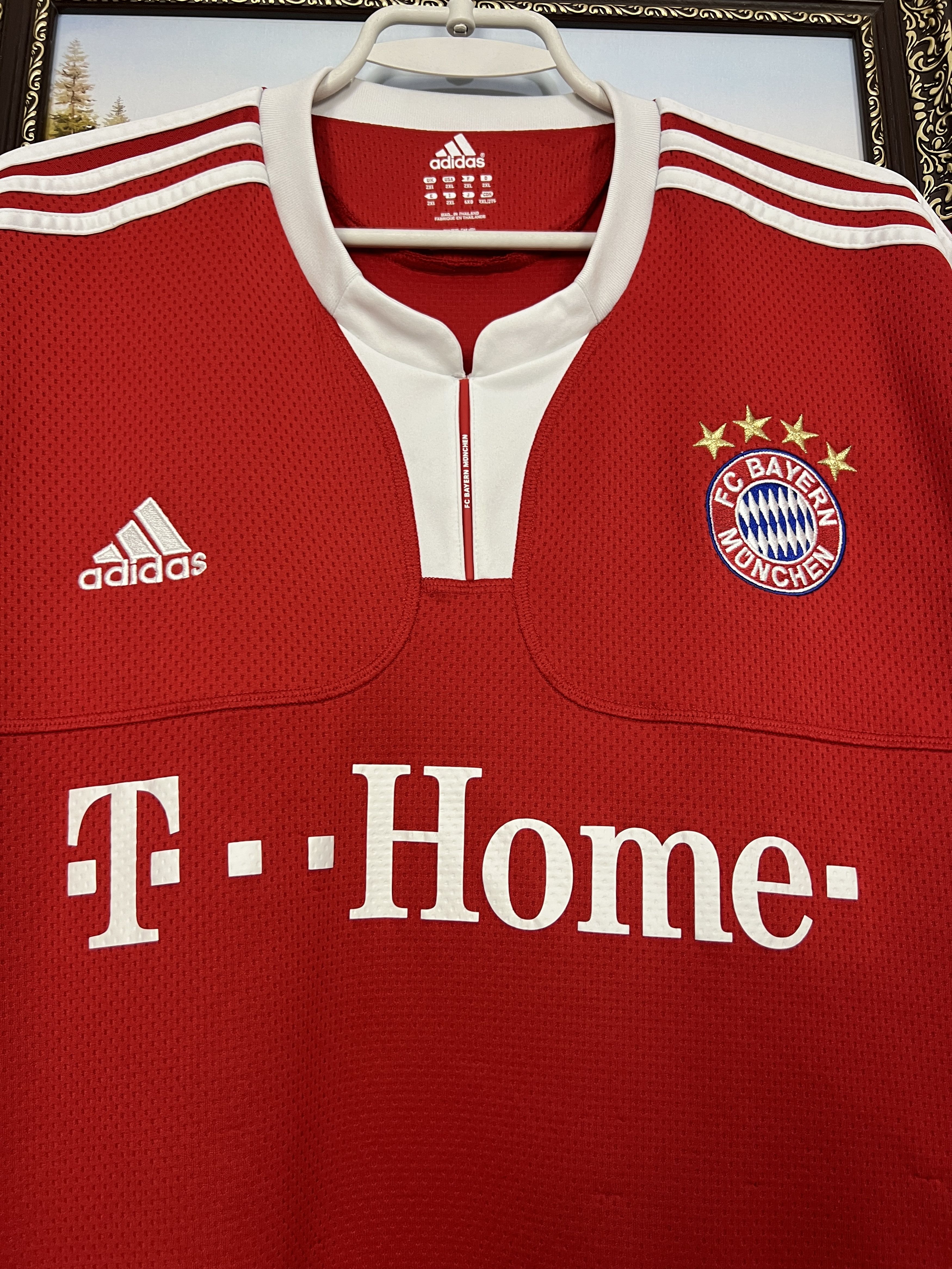 Adidas Bayern Munich Home football shirt 2009 Soccer Adidas Jersey Size US XXL / EU 58 / 5 - 3 Thumbnail
