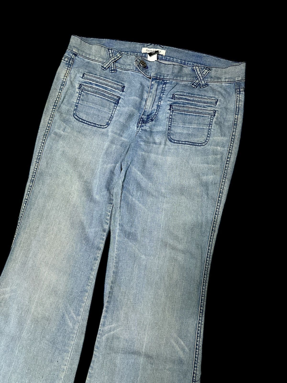 Japanese Brand White Black Noir 💥🎌 Flare Bootcut 90s Style 🎌 Size 36" / US 14 / IT 50 - 4 Thumbnail