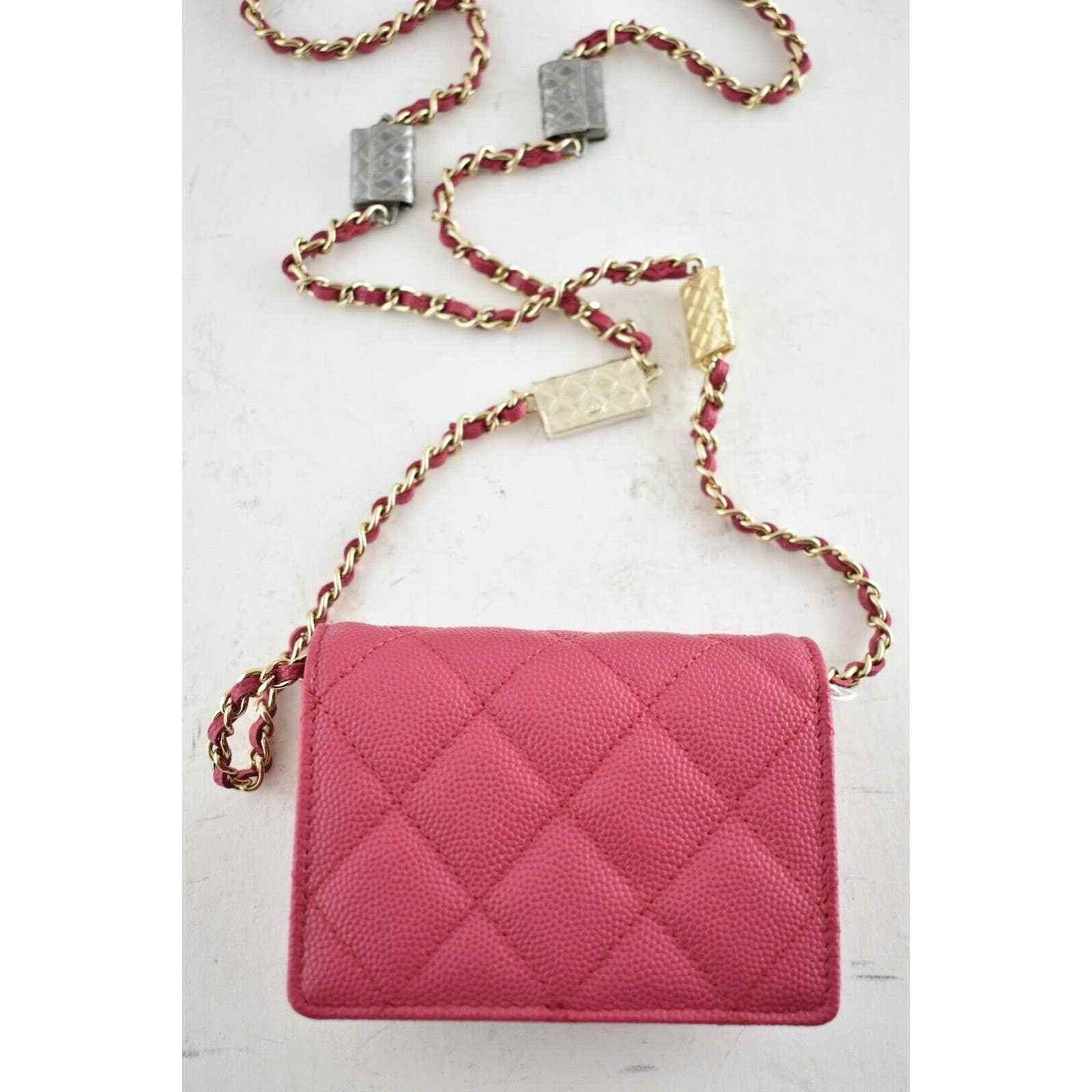 Chanel Chanel Mini Wallet Chain Gold Charm Shoulder Crossbody Bag Size ONE SIZE - 6 Thumbnail