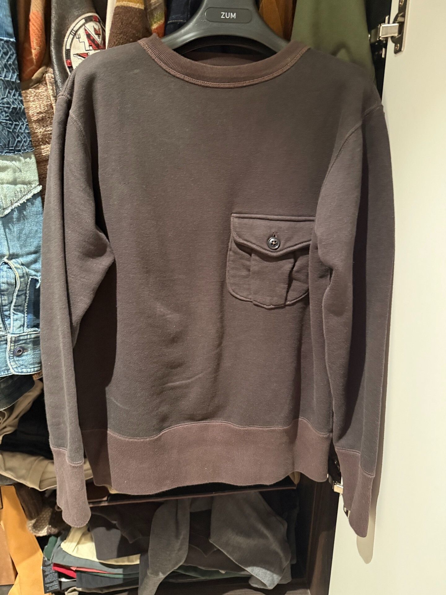 Freewheelers Freewheelers Pocket Sweatshirt in Cotton Size US M / EU 48-50 / 2 - 1 Thumbnail