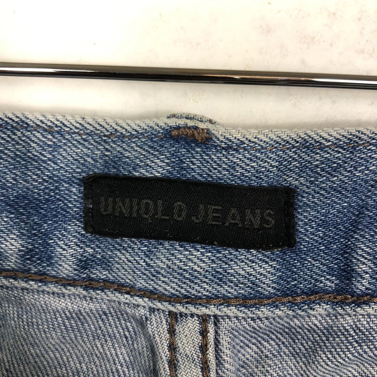 Japanese Brand 🔥RARE DISTRESSED DENIM UNIQLO JEANS JAPAN MADE ISSEY MIYAKE Size US 36 / EU 52 - 15 Thumbnail