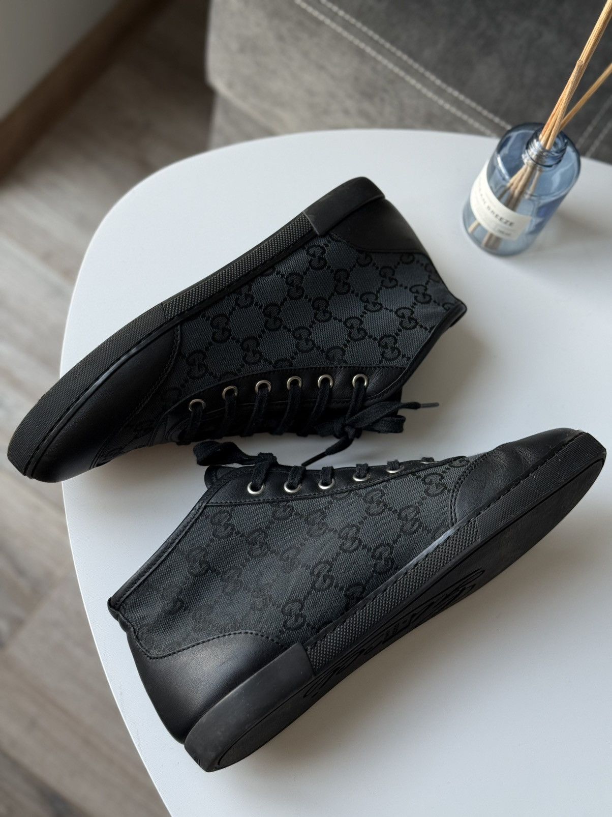 Gucci Gucci GG Monogram Sneaker High-Top Wmns Size US 8.5 / IT 38.5 - 5 Thumbnail