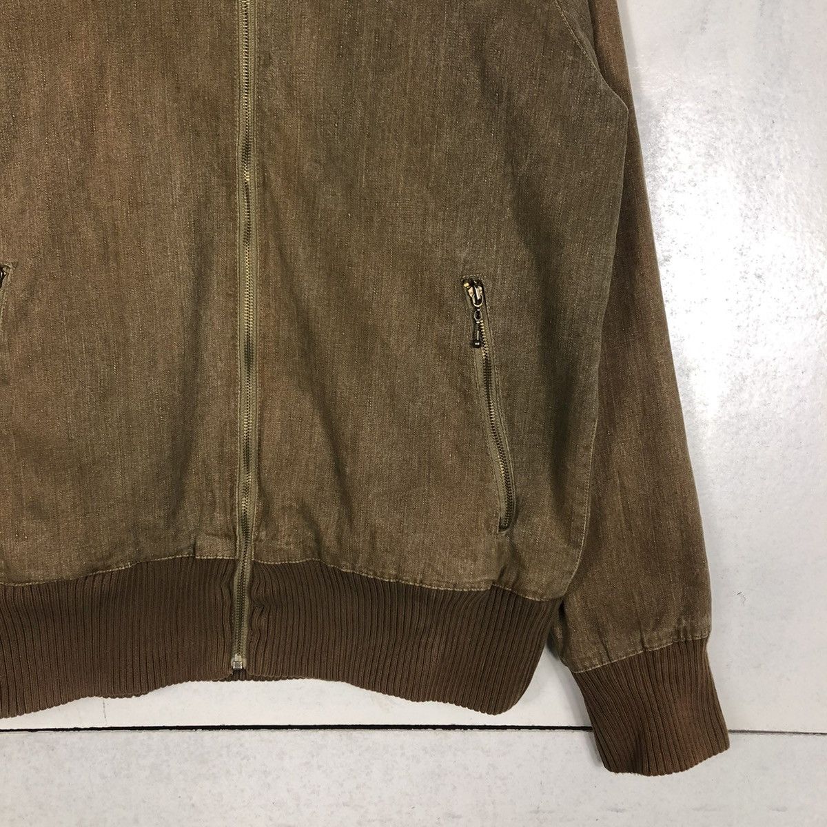 Japanese Brand 📌VINTAGE BOMBER JACKET BIKER HIGH COLLAR LENS CONCAVE Size US M / EU 48-50 / 2 - 7 Thumbnail