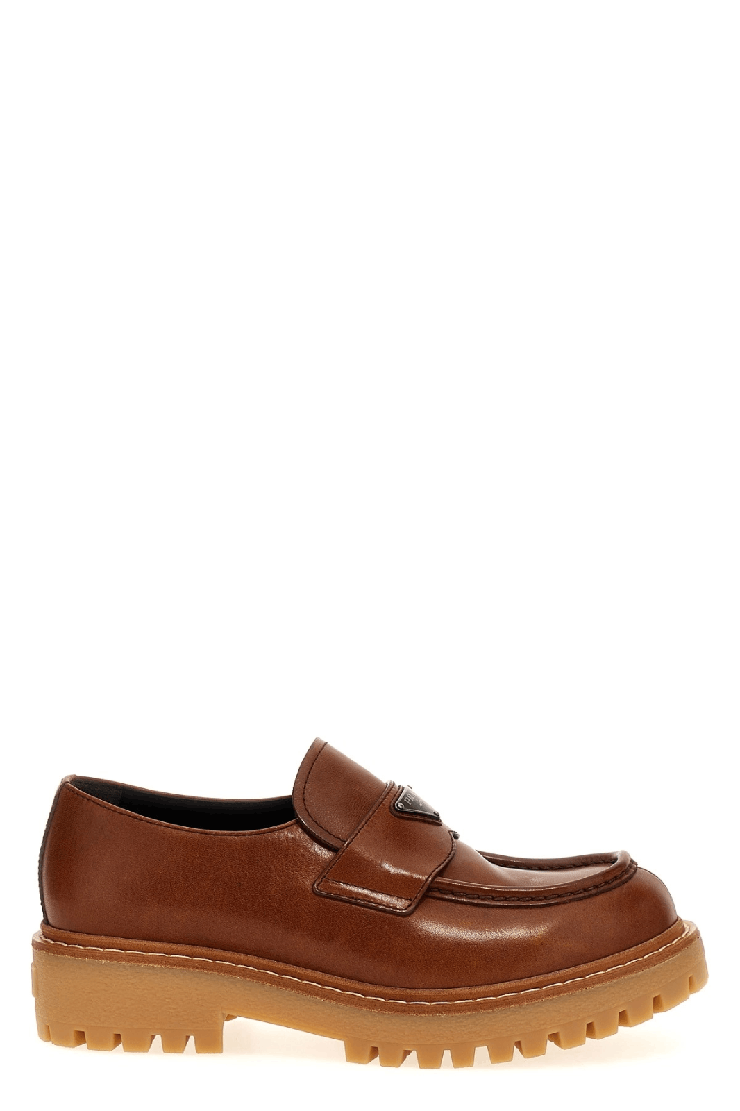 Prada PRADA Double Chocolate Brown Loafers New & Authentic Size US 5.5 / EU 38 - 1 Thumbnail