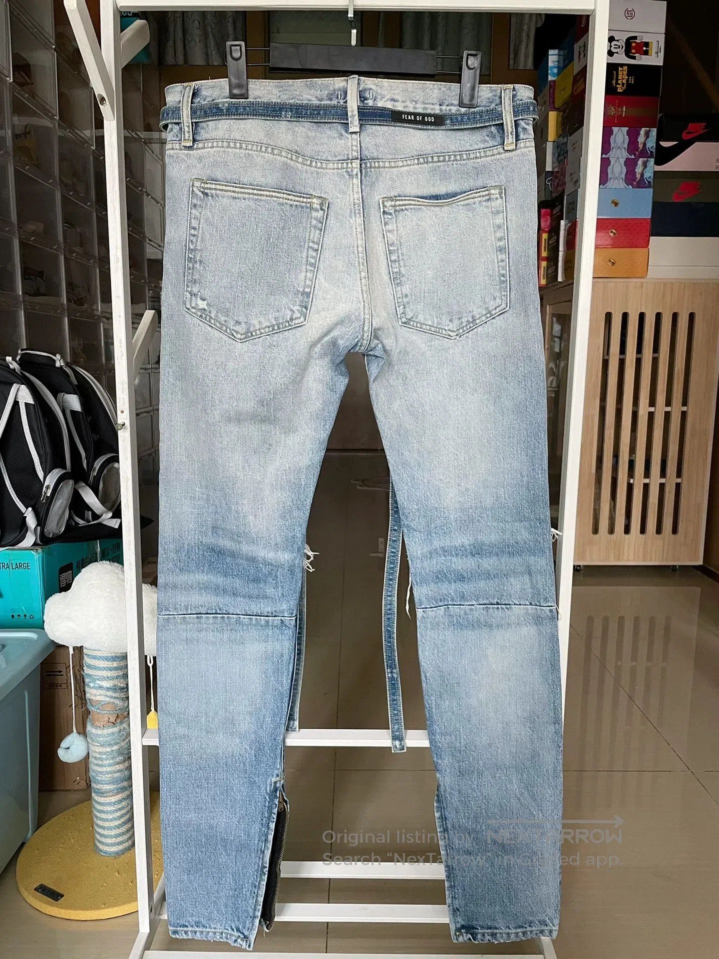 Fear of God Fear of God 6th Distressed Blue Denim Pants. Size US 33 - 2 Thumbnail