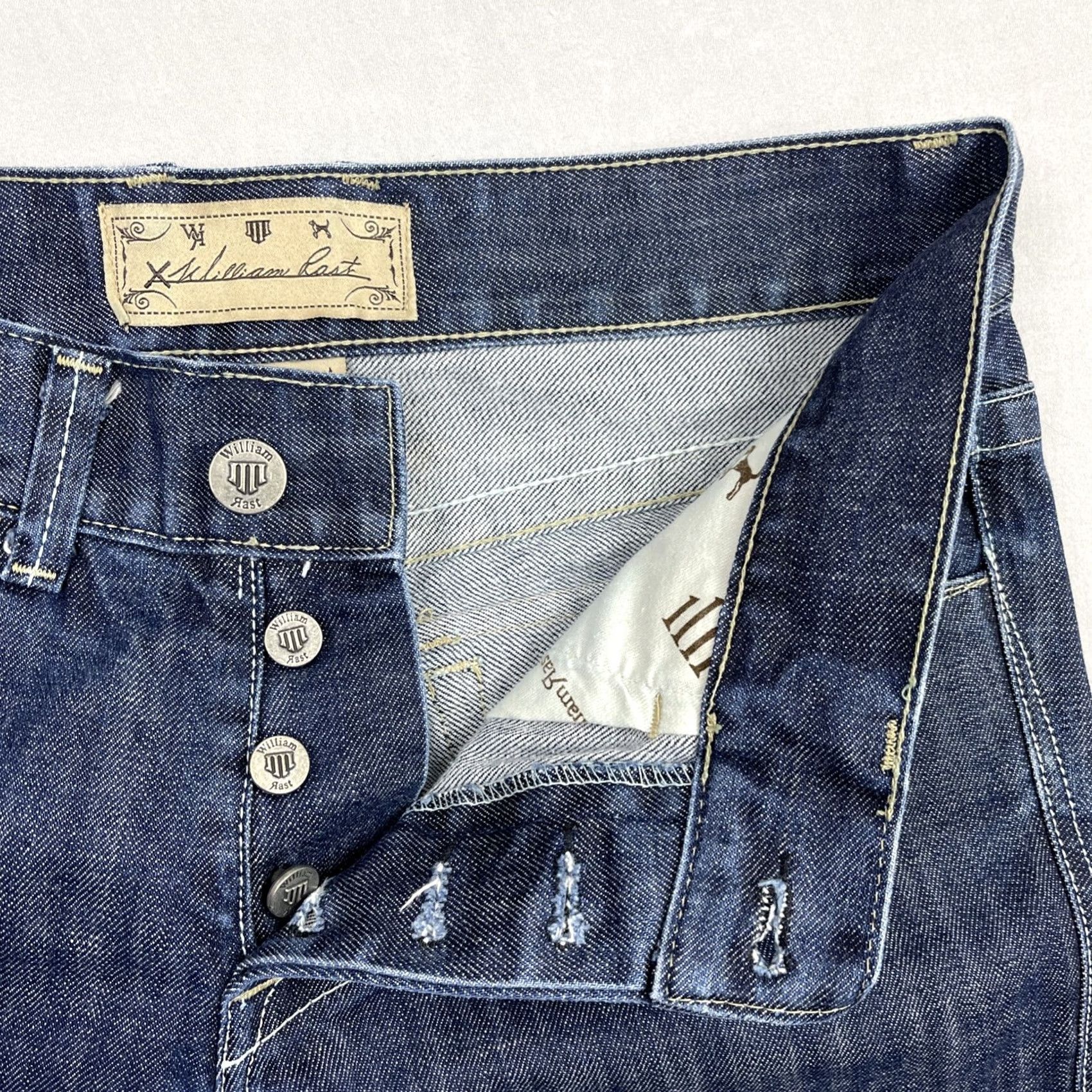 Denime William Rast Jeans Mens 32x31 Denim Pants Rob Straight Leg 5-Pocket USA Made Blue Cotton Blend Denim Shirt? Size US 32 / EU 48 - 3 Thumbnail