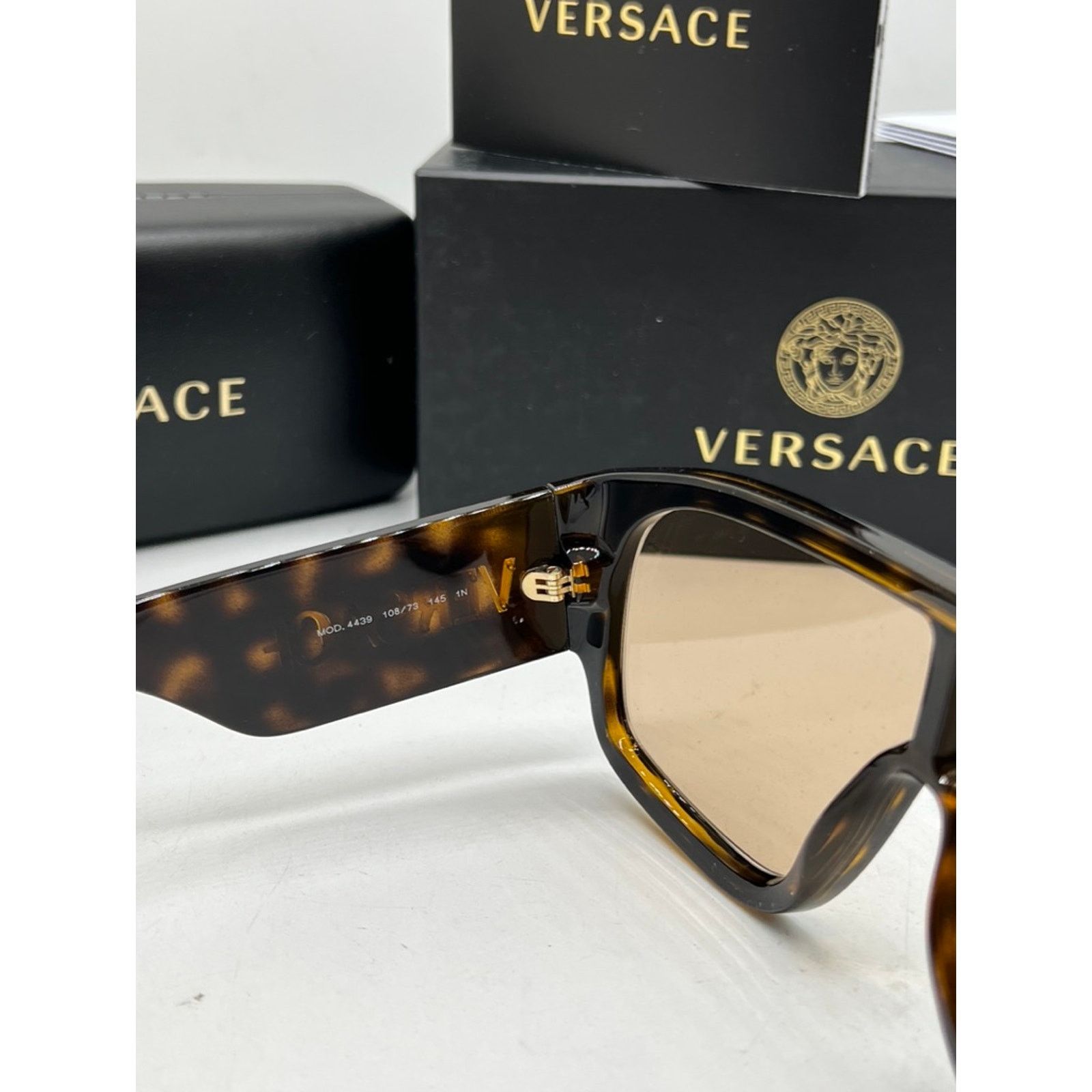 Versace NEW Versace VE4439 Mask Sunglasses in Brown Size ONE SIZE - 10 Thumbnail