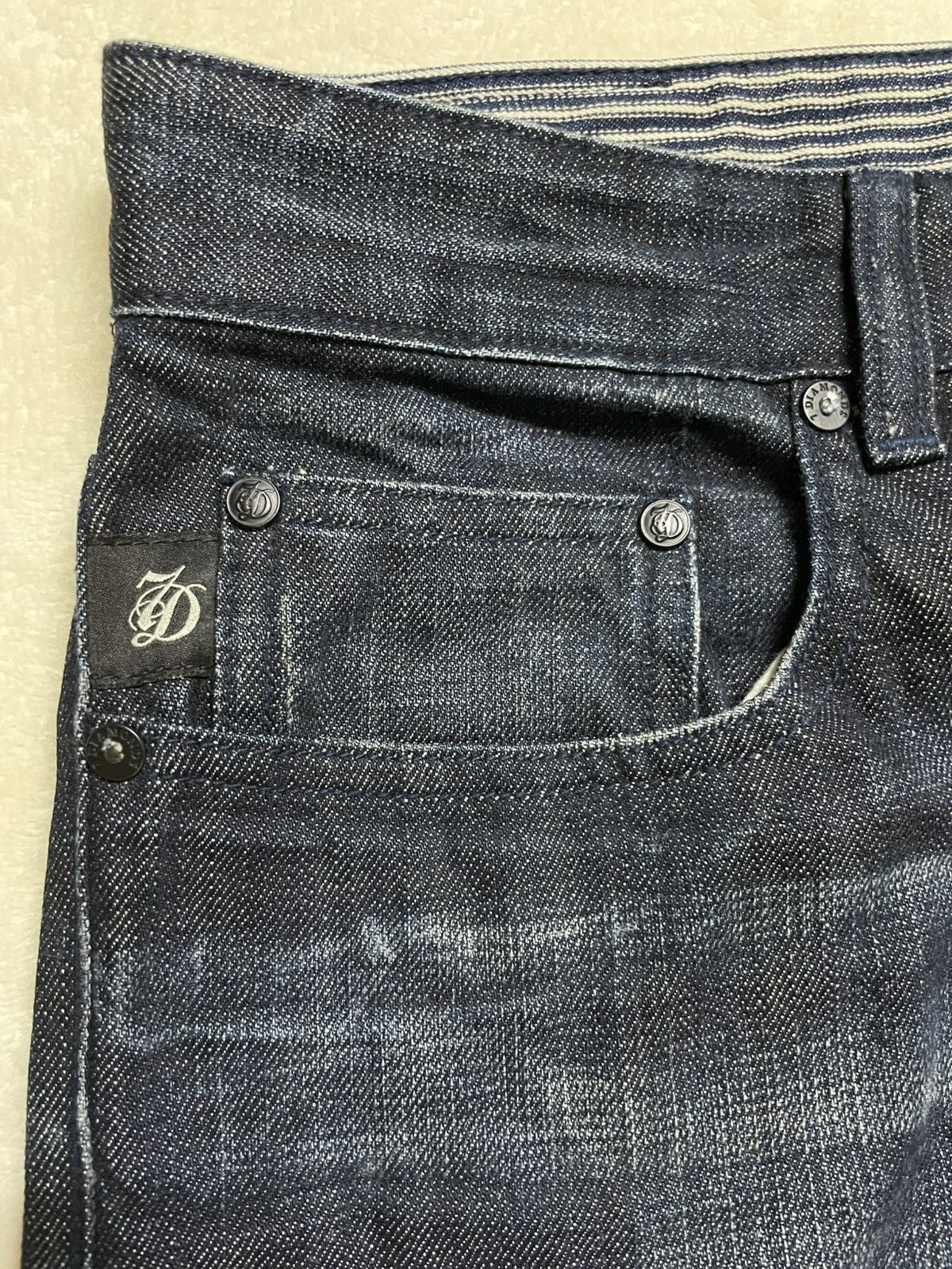 7Diamonds Vintage 7 Diamonds Mudwash Dark Jeans Size US 32 / EU 48 - 7 Thumbnail