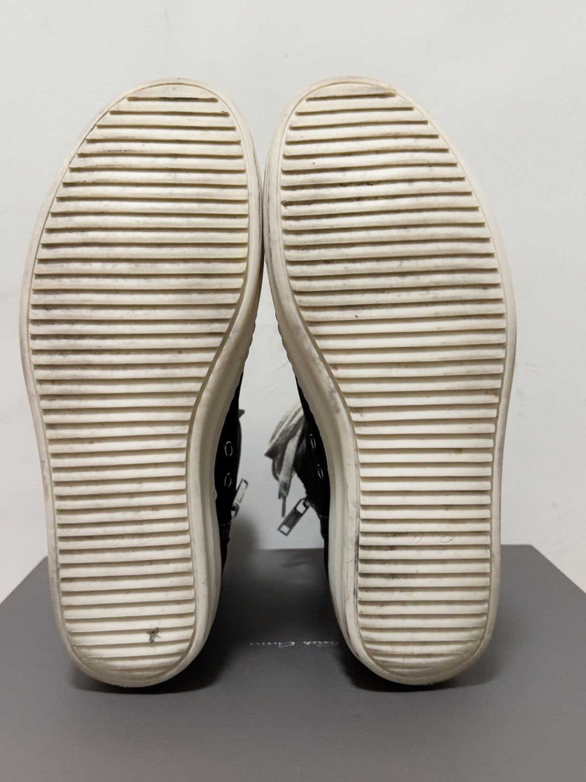 Rick Owens Rick Owens Ramones Leather High-Top Sneaker Dark Dust Size US 10 / EU 43 - 4 Thumbnail