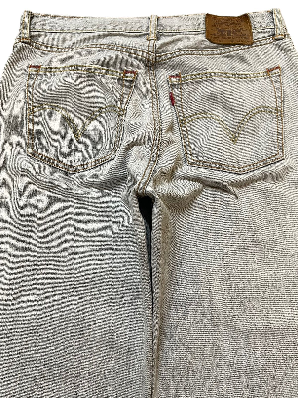 Levi's Vintage 90s Levis 702 Faded Wash Distressed Loose Jeans Size US 32 / EU 48 - 5 Thumbnail
