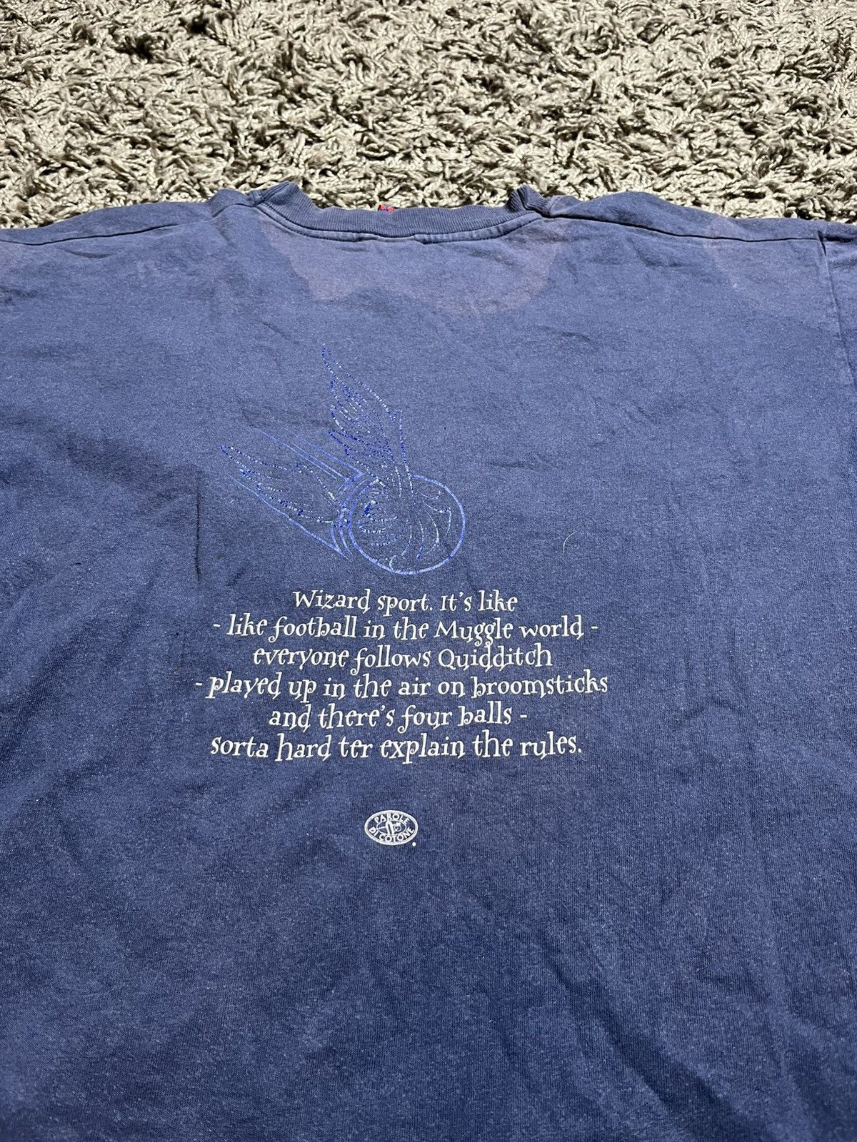 Vintage HARRY POTTER 2001 QUIDDITCH MAGIC WORLD MOVIE COTTON T-SHIRT Size US L / EU 52-54 / 3 - 7 Thumbnail