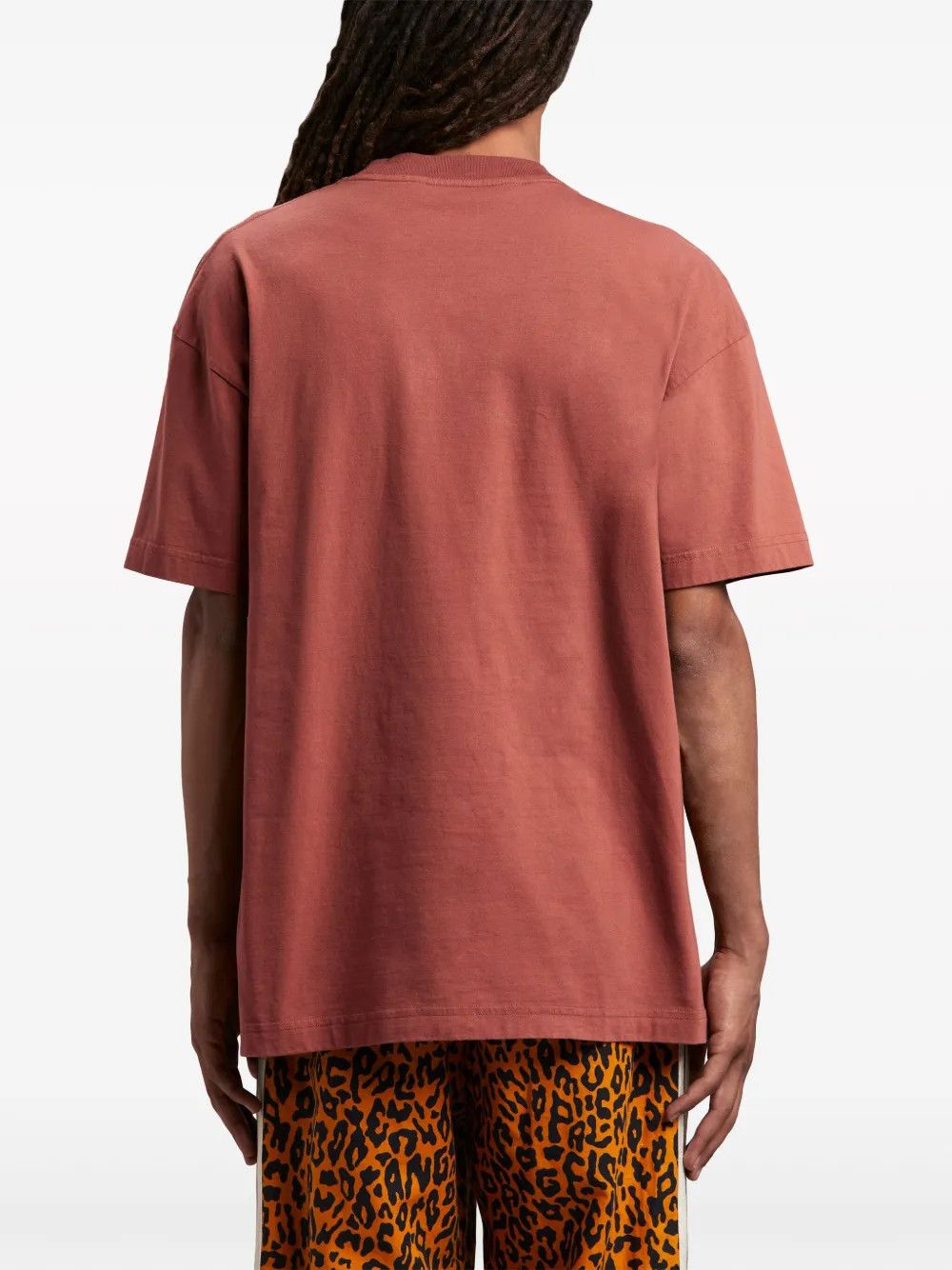 Palm Angels o1y0325 Logo Crewneck T-Shirt in Red Size US XS / EU 42 / 0 - 4 Thumbnail