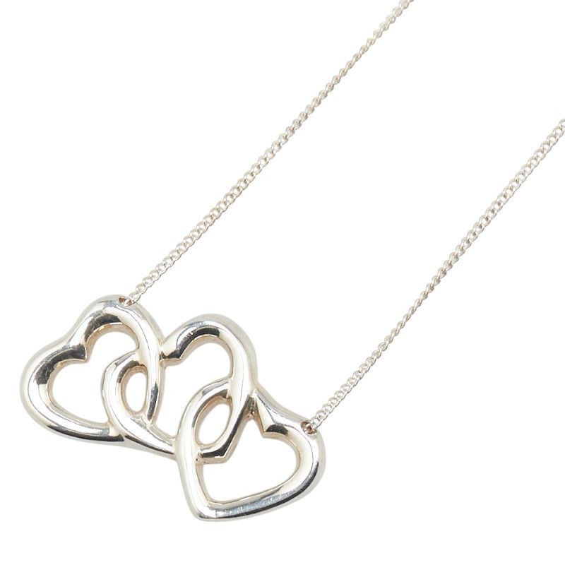 Tiffany & Co. Tiffany Triple Heart SV925 Necklace Metal Necklace DUTY FREE for USA