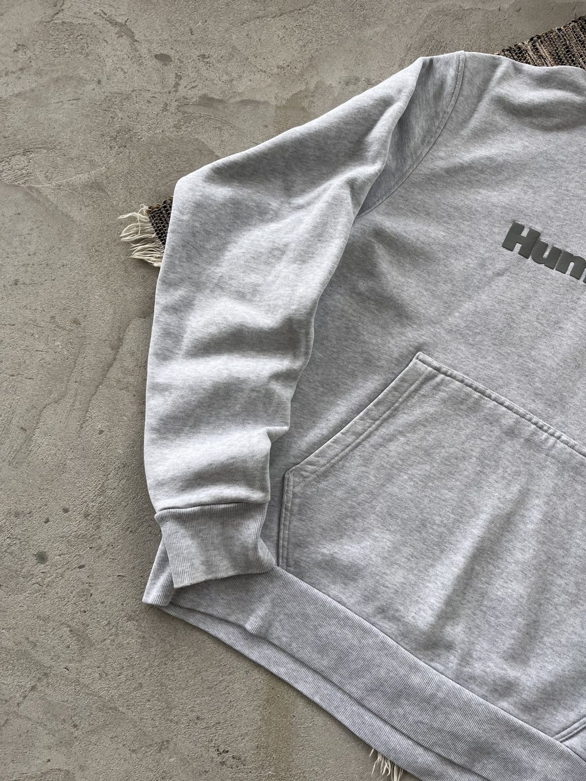 Adidas Vintage Adidas Human Race Grey Oversize Basic Hoodie Y2K Size US L / EU 52-54 / 3 - 3 Thumbnail