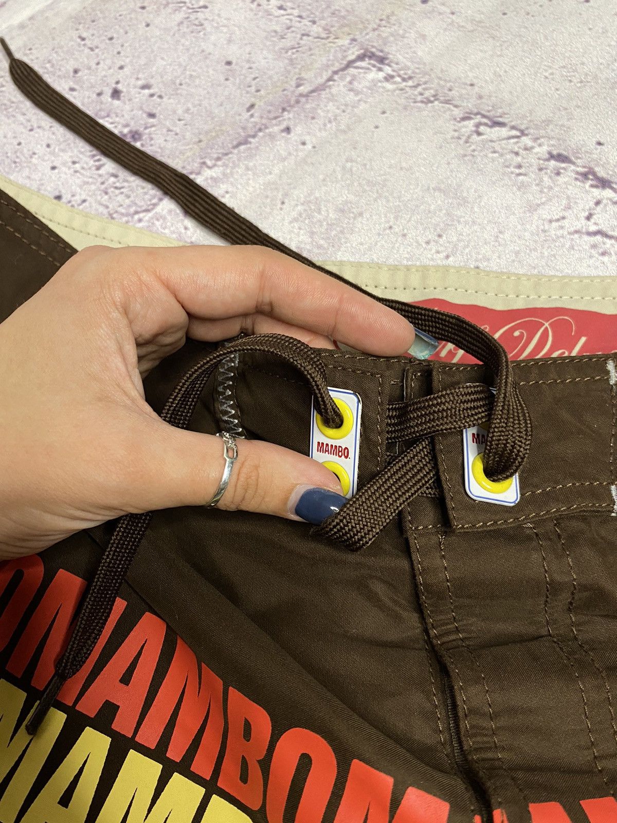 Mambo MENS Mambo Brown Overprint Surf Shorts streetwear Size US 32 / EU 48 - 5 Thumbnail
