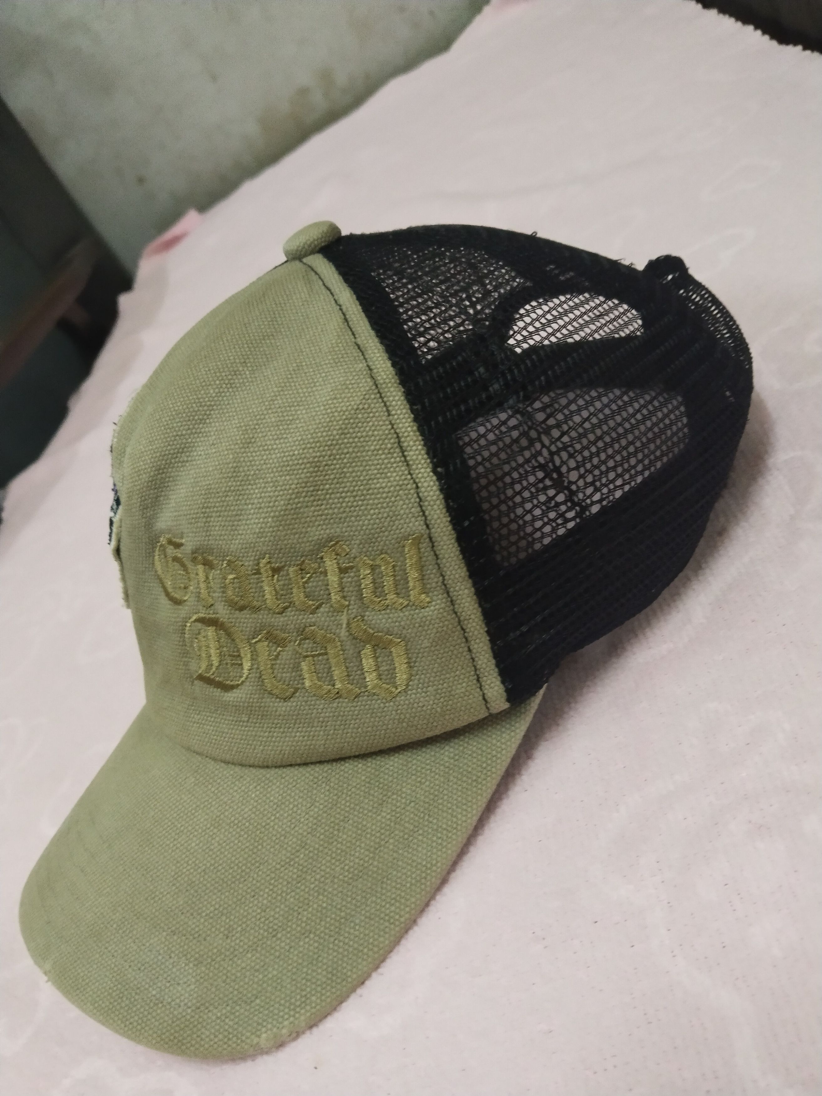 Grateful Dead VINTAGE GRATEFUL DEAD DISTRESSED PATCHES TRUCKER HAT Size ONE SIZE - 3 Thumbnail
