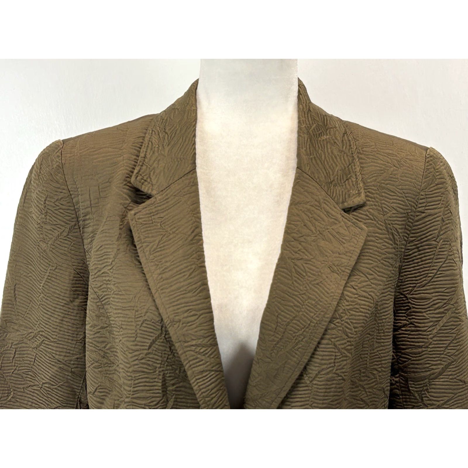 Coldwater Creek Coldwater Creek Blazer Jacket Textured Brown Sz 10 12 Women’s Brown Business Classic Style Long Sleeve Button Polyester Solid Regular Size M Size M / US 6-8 / IT 42-44 - 5 Thumbnail