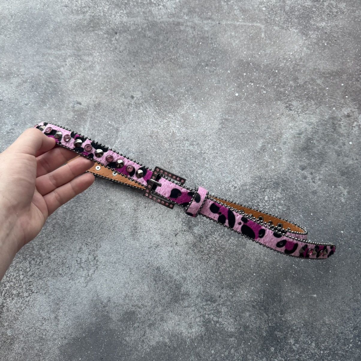 Hysteric Glamour Amazing Y2K Skull Spikes BB Simon Style Unisex Belt Size ONE SIZE - 4 Thumbnail
