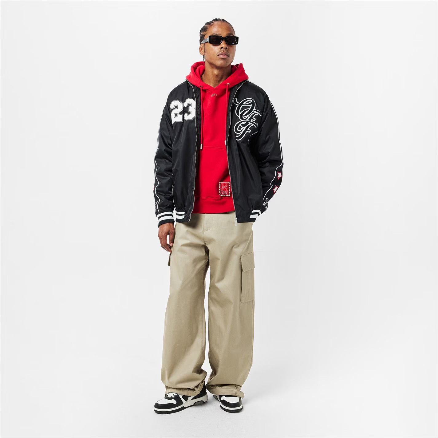 Off-White o1g2r1mq0226 Relaxed Fit Cargo Trousers In Beige Size US 30 / EU 46 - 6 Thumbnail