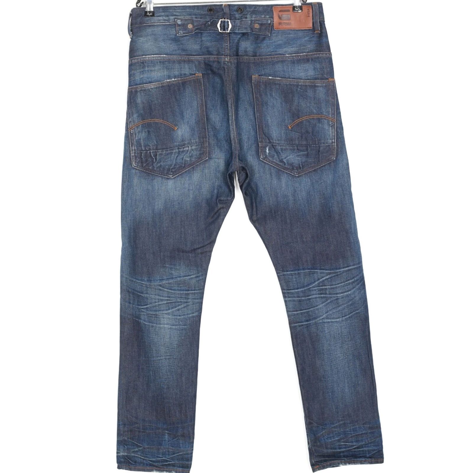 G-Star G-STAR LUMBER Jeans Men Size W33 L34 / Inseam ~31" / 5-Pocket Denim Classic / Medium Wash / Blue / Regular Size 24" / US 00 / IT 34 - 2 Thumbnail