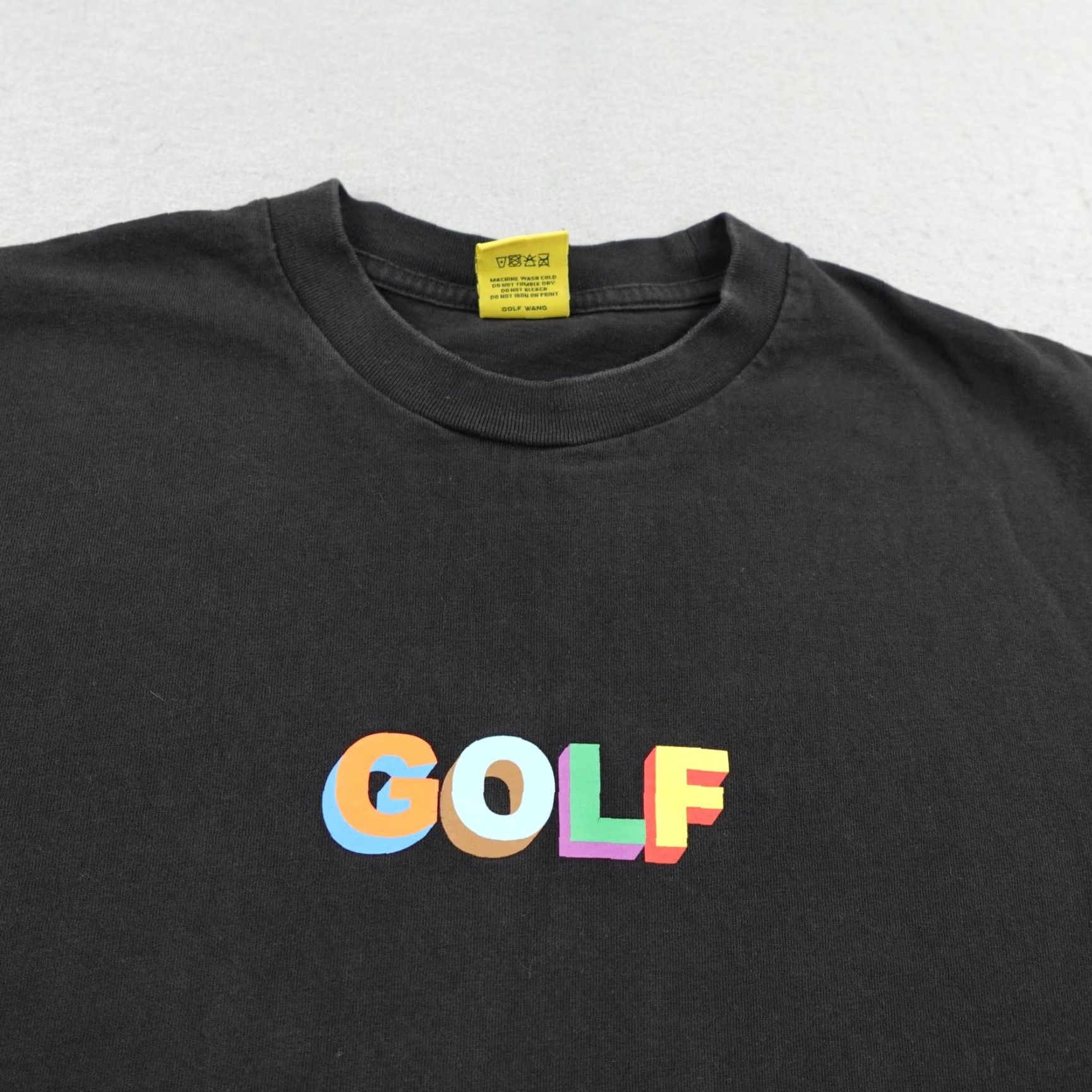 Golf Wang VINTAGE Golf Wang Shirt Mens M Black 3D Logo Tee Hip Hop Tyler The Creator Mens Shirt Black 3D Logo Tee Size US M / EU 48-50 / 2 - 2 Thumbnail