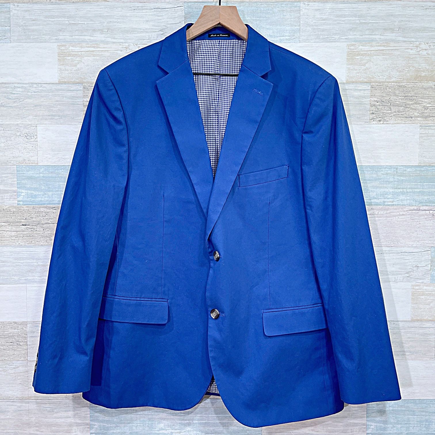 Savile Row Saville Row Beacon Lightweight Summer Sport Coat Blue 44R Size 44R - 1 Thumbnail