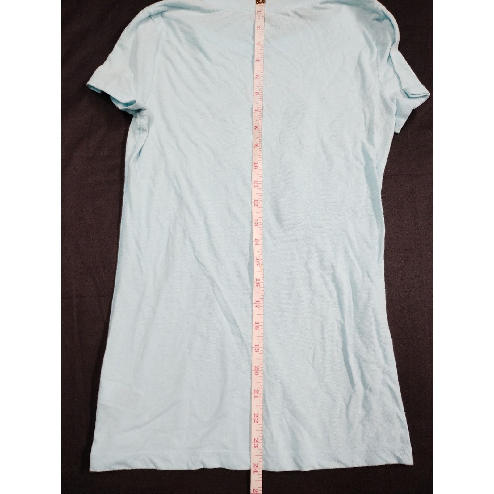 Aeropostale Aeropostale Light Blue Sequin '87' Short Sleeve Tee - Women Size S / US 4 / IT 40 - 5 Thumbnail