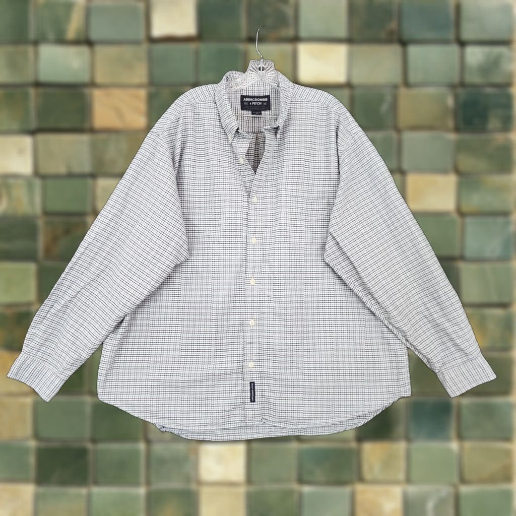 Abercrombie & Fitch VINTAGE Abercrombie & Fitch Plaid Shirt Mens Long Sleeve 100% Cotton XL Blue - Button-Up Decade/Theme Noting Tear Description: see photos Mens Size US XL / EU 56 / 4 - 1 Thumbnail